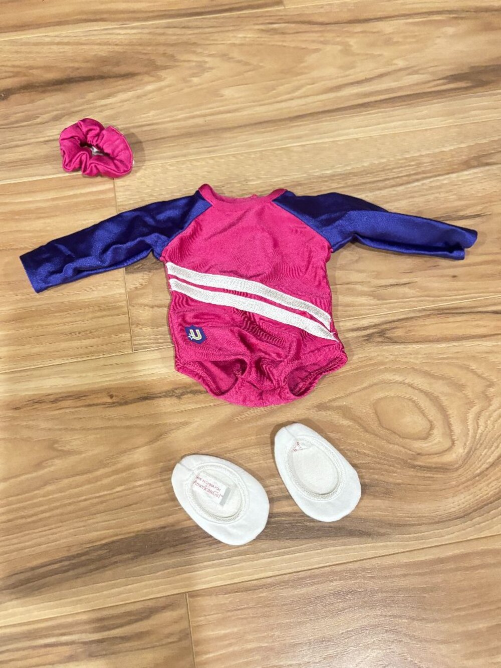 American Girl Blue and Pink Gymnastics Outfit